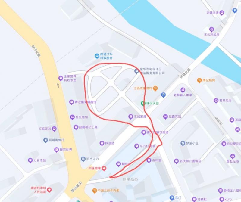 金华和义乌之间的孝顺镇，在这边